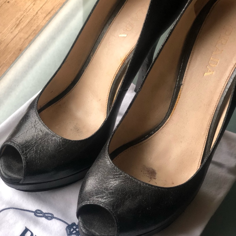 Prada Peep Toe Pumps